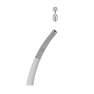 Микропинцет, зубчики 1х2, прямой, длина 180 мм - фото 1