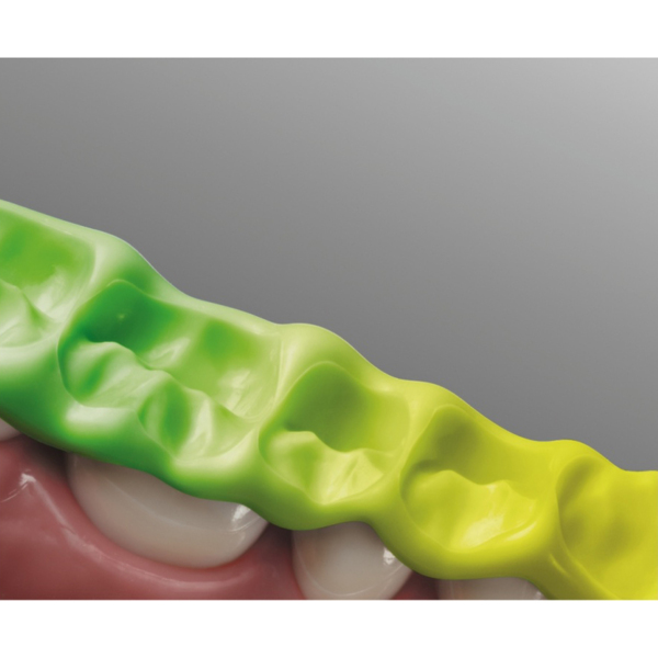Greenbite colour - материал для регистрации прикуса на основе A-силикона, стандартная упаковка, 2х50 мл - фото 1