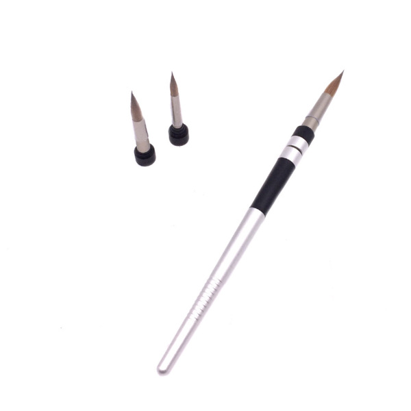 Spring Kit - набор кистей (рукоятка + 3 наконечника: 4, 6, 8), серебристый - фото 0