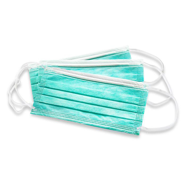 Safe+Mask Economy Mask - маски хиругические на резинках, зеленые, 50 шт - фото 4