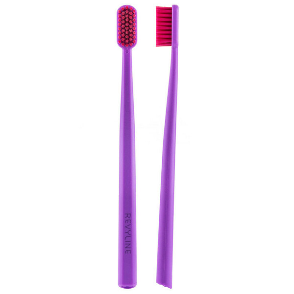 Зубная щётка Revyline SM6000 Smart, мануальная,  фиолетовая с фиолетовой щетиной - фото 1
