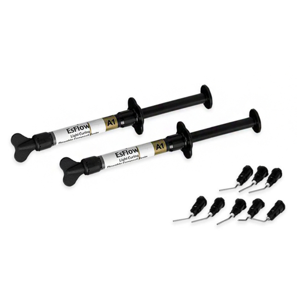 EsFlow — жидкотекучий светоотверждаемый пломбировочный материал, цвет B2, шприц 2 г х 2 шт - фото 0