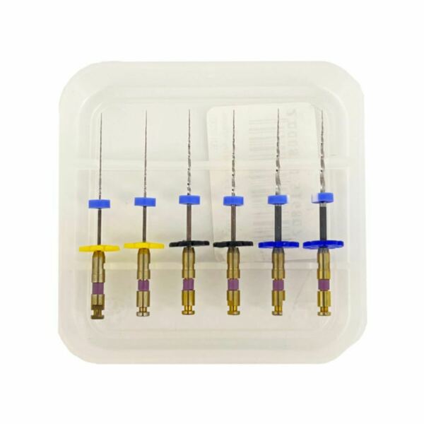 Файлы машинные FKG RaCe ISO 10, для создания ковровой дорожки, 25 мм, набор, №10/.02-.06, никель-титан, 6 шт - фото 1