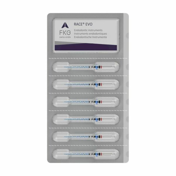 Файлы машинные FKG RACE EVO, стерильный, для формирования средних каналов, 25 мм, №40/.04, никель-титан, 6 шт - фото 1