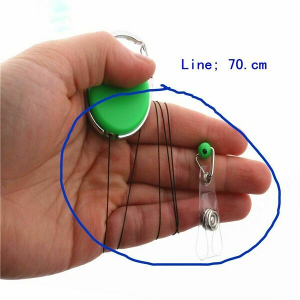 Держатель для бейджа с рулеткой, белый - фото 2