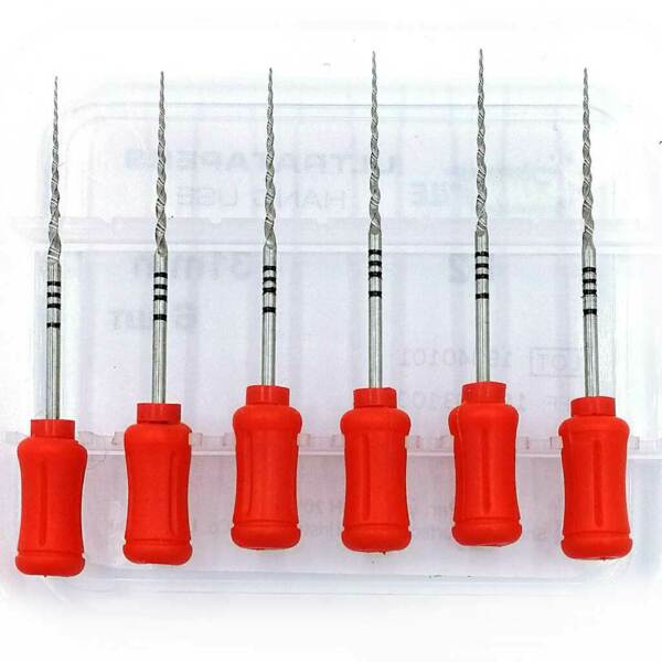 Файлы ручные Eurofile Ultratapers, для обработки корневого канала, 31 мм, №F2, никель-титан, 6 шт - фото 1