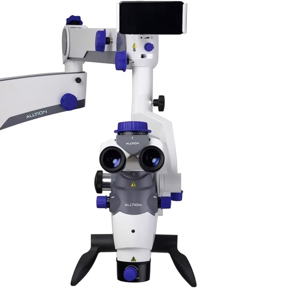 Микроскоп стоматологический Alltion AM-6000VC, операционный, плавное увеличение, с вариоскопом и встроенной Full HD камерой, сменное крепление	 - фото 0
