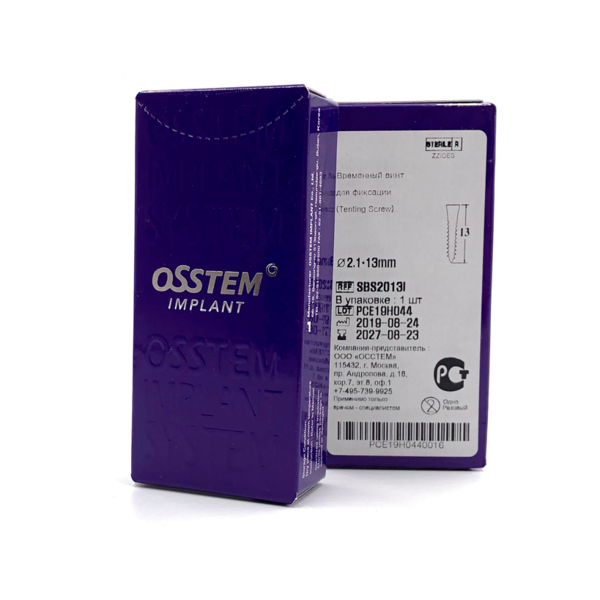 Винт временный OSSTEM TS, для фиксации Ossbuilder, TL=13.0 мм - фото 2