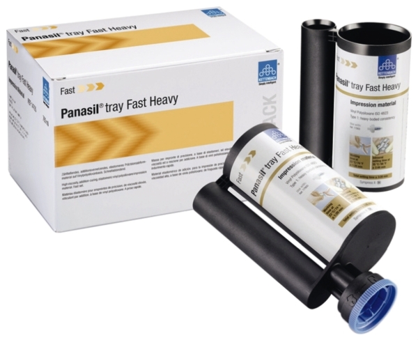 Panasil tray Fast Heavy - вязкотекучий, устойчивый материал для точных оттисков, короткое время прибывания во рту