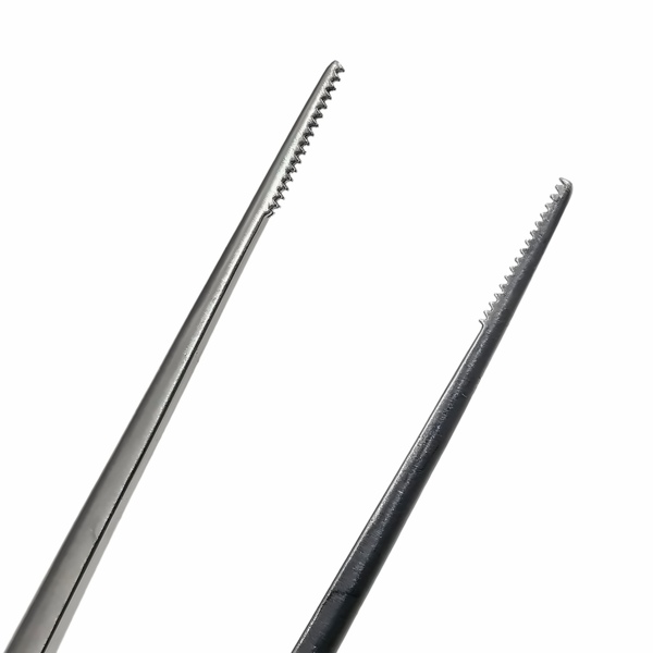 Пинцет тканевый Hu-Friedy Micro Cooley SinusLine, прямой, для деликатного захвата, рифленые зубчики, L=178 мм, с фиксатором, сталь, 1 шт - фото 4