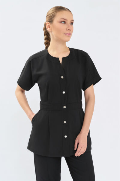 Рубашка женская Тезис TZ462, черный, 46 - фото 0