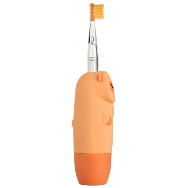 Детская электрическая звуковая зубная щетка Revyline RL 025 Panda, персиковая - фото 3