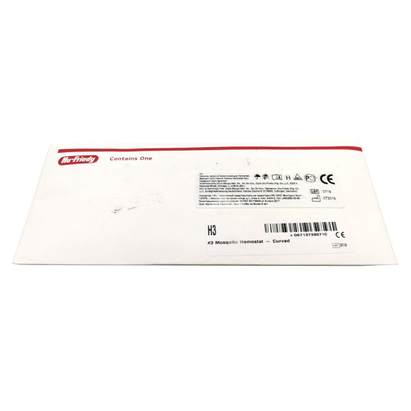 Зажим Halsted-Mosquito #3, кровоостанавливающий, изогнутый, 12 см - фото 8