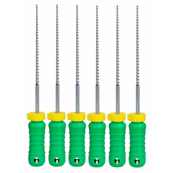 Файлы ручные Eurofile K-Files, для прохождения и расширения корневых каналов, 25 мм, №35/.02, никель-титан, 6 шт - фото 0