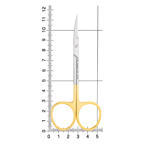 Ножницы хирургические Iris-Schere TC, изогнутые, карбит вольфрамовые вставки, 11,5 см - фото 4