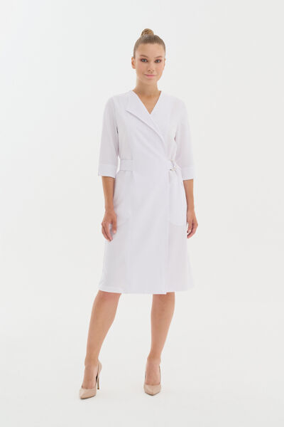 Халат-платье Тезис TZ150, белый, 52 - фото 0