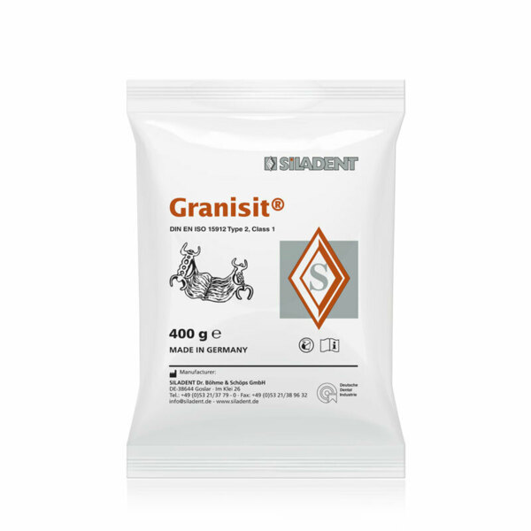 Granisit - паковочный материал для отливки кобальтохромовых сплавов, коробка 20 кг (50 х 400 г)