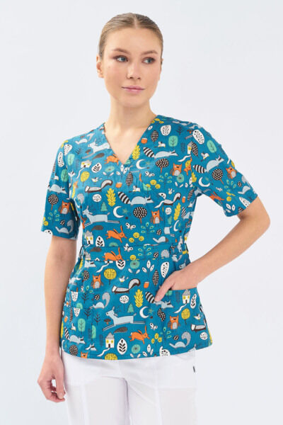 Туника женская Тезис TZ305, принт "Звери", 42 - фото 1