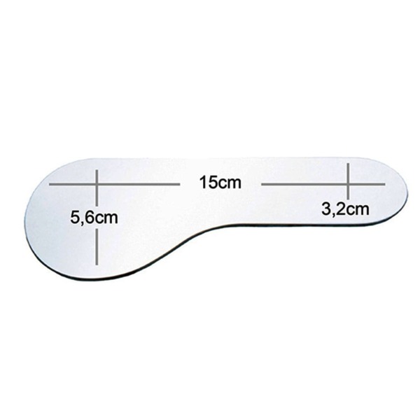 Зеркало стоматологическое Acteon, лингвальное, двустороннее, взрослое, для дентальной фотографии, без увеличения, 150х56х32 мм, титан, 1 шт - фото 0
