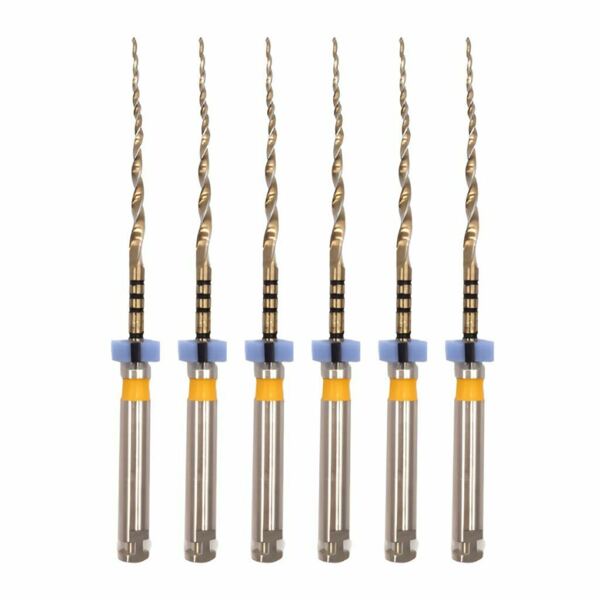 Протейпер ФОРМА ПТ-F1, для обработки изогнутых и кальцинированных корневых каналов, желтый, 6 шт - фото 0