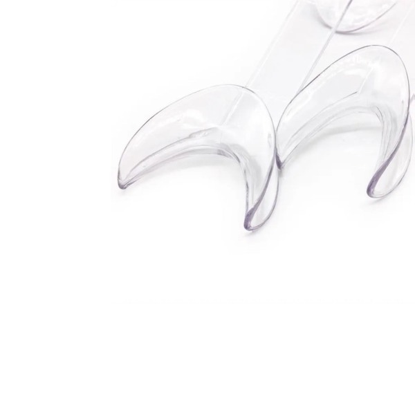 Ретрактор стоматологический Dentins, двусторонний, большой L, прозрачный, 2 шт - фото 1