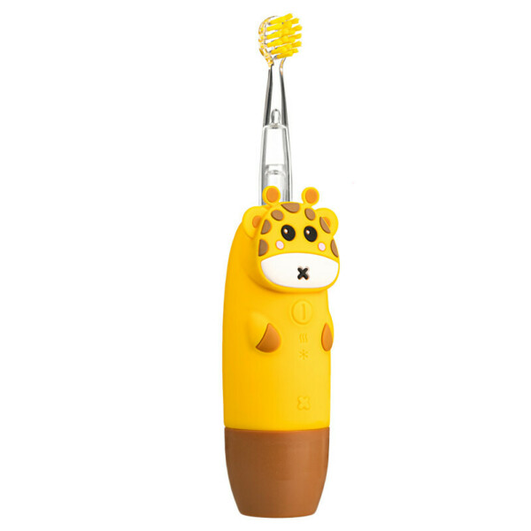 Детская электрическая звуковая зубная щётка Revyline RL 025 Baby, желтый - фото 2