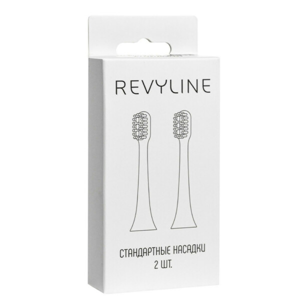 Насадка Revyline RL 040, для электрических звуковых зубных щёток, белый, 2 шт - фото 1