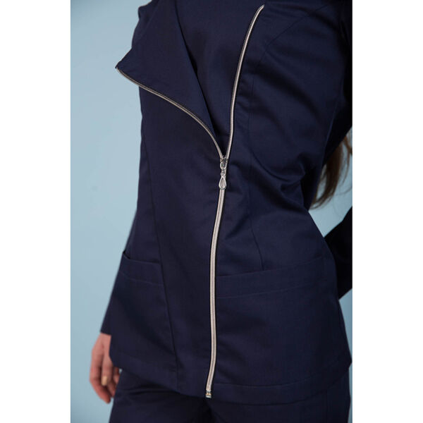 Туника женская Dr. Nice с косой молнией, синий, 44 - фото 4