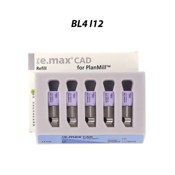 IPS e.max CAD PlanMill LT - блоки из дисиликата лития, цвет BL4, I12, 5 шт - фото 0