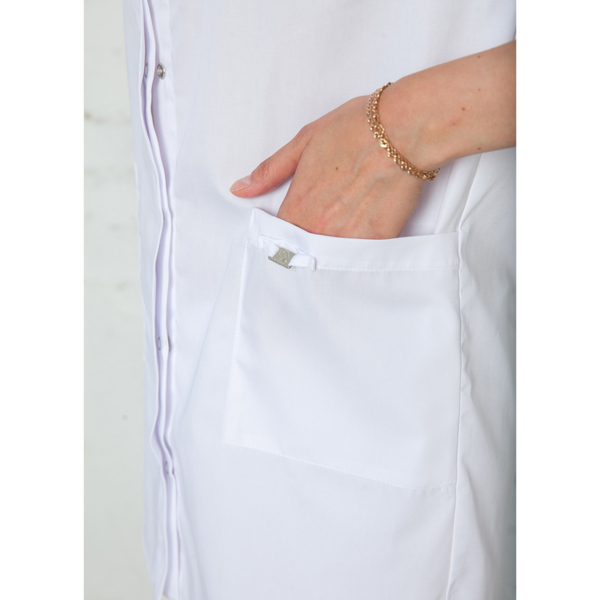Блуза медицинская женская White Wears «Берта», белый, 54 - фото 4