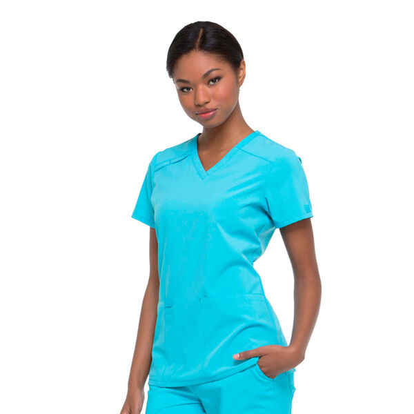 Топ медицинский женский Dickies DK615, голубой, L - фото 1