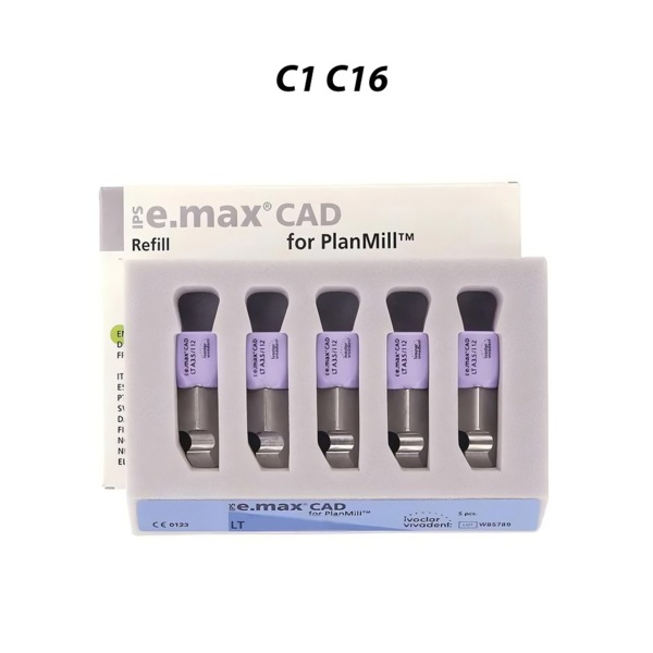 IPS e.max CAD PlanMill LT - блоки из дисиликата лития, цвет C1, C16, 5 шт - фото 0
