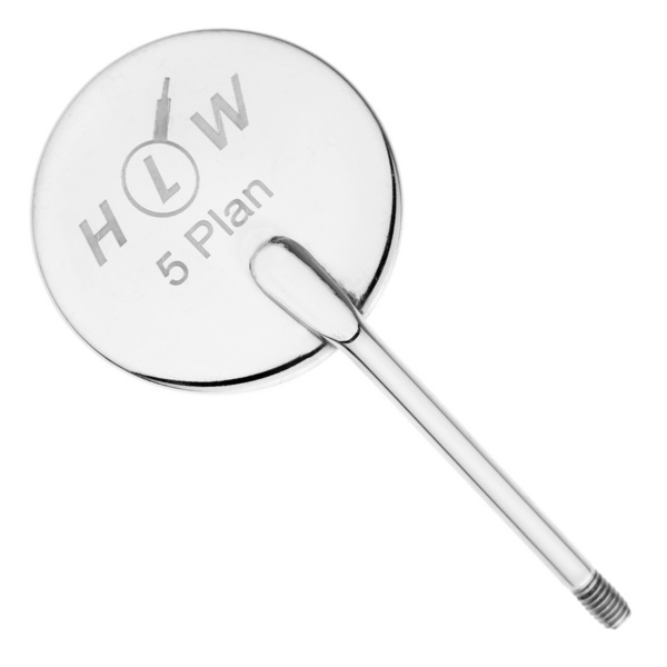 Зеркало стоматологическое HLW №5, 24 мм, 12 шт - фото 1