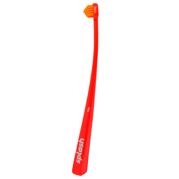 Зубная щетка Splash Brush Single 120, очень мягкая, красный, 1 шт - фото 0