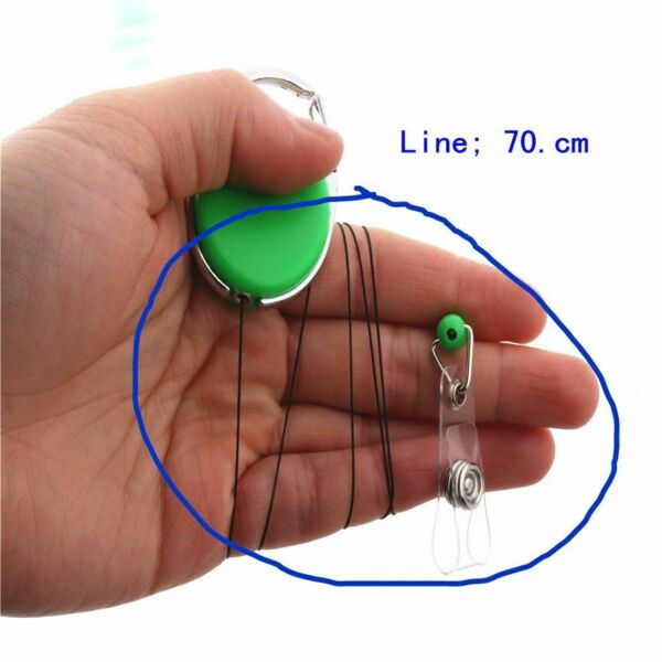 Держатель для бейджа с рулеткой, черный - фото 5