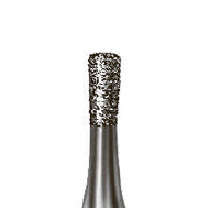 Бор алмазный 830, конус обратный закругленный, D=0.9 мм, L=2.7 мм, FG, синий - фото 0