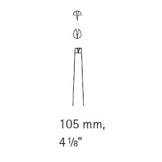 Пинцет хирургический, стандартный, зубчики 1х2, длина 105 мм - фото 1