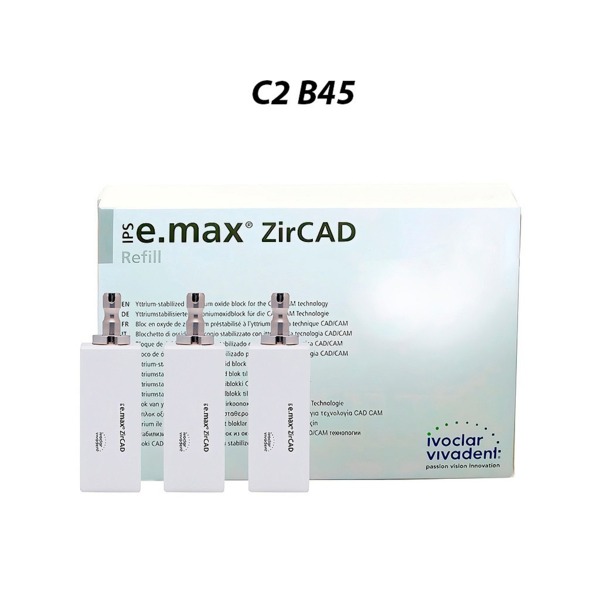 IPS e.max ZirCAD PlanMill LT - блоки из оксида циркония, цвет C2, B45, 3 шт - фото 0
