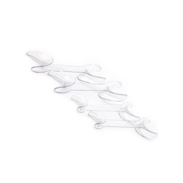 Ретрактор стоматологический Dentins, двусторонний, для щек и губ, прозрачный, набор 4 шт - фото 5