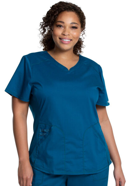 Топ женский Cherokee WW601, сине-зеленый, XXS - фото 1