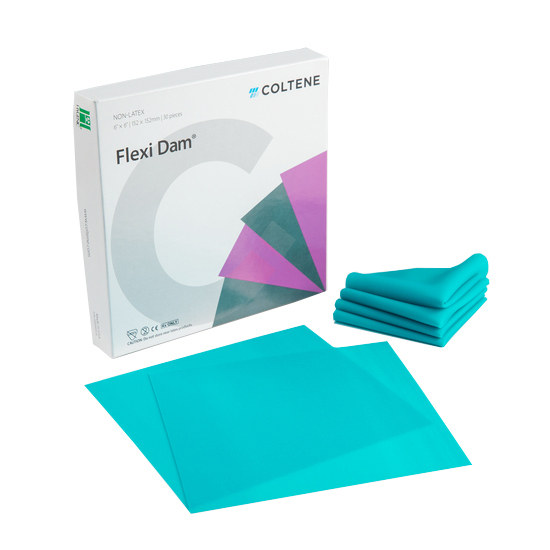 HYGENIC FLEXI DAM NON LATEX - безлатексный лист, средняя толщина, зеленые, 30 шт - фото 0