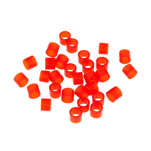 Маркировочные кольца 5/7, красные, 50 шт + трубка силиконовая медицинская - фото 0