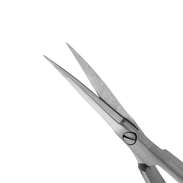 Ножницы микрохирургические, плавноизогнутые, остроконечные, длина 185 мм - фото 2