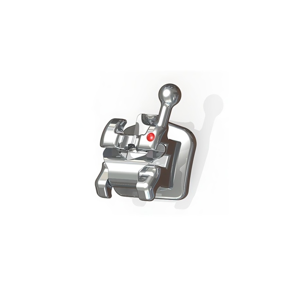 Брекет металлический IMD ActMIM Roth, самолигирующий, верхний правый второй премоляр с крючком, паз дуги .022 ", 1 шт - фото 0