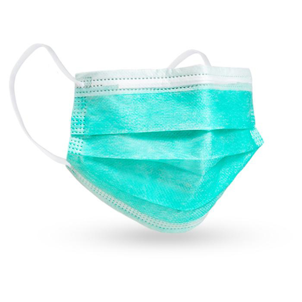 Safe+Mask Economy Mask - маски хиругические на резинках, зеленые, 50 шт - фото 3