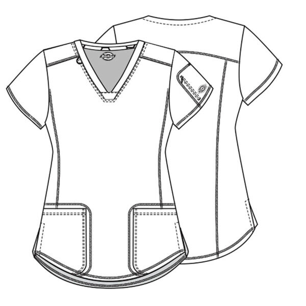 Топ женский Dickies DK730, бирюзовый, 2XL - фото 4