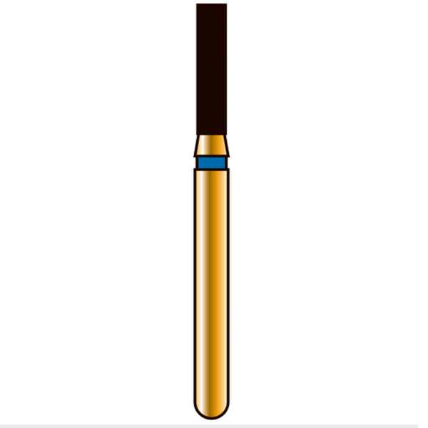 Бор алмазный G836, цилиндр, D=1.4 мм, L=6.0 мм, FG, синий, 1 шт - фото 1