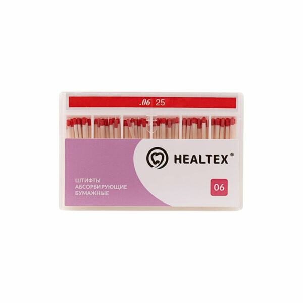 Штифты бумажные Healtex, абсорбирующие, без маркировки длины, №25/.06, 100 шт - фото 0