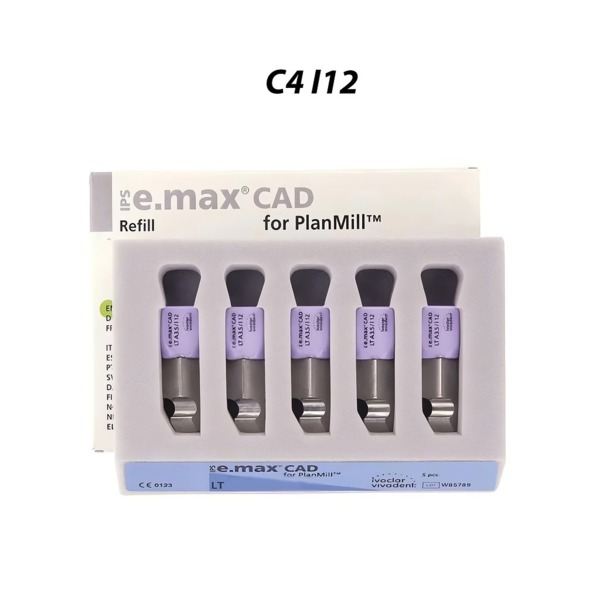 IPS e.max CAD PlanMill LT - блоки из дисиликата лития, цвет C4, I12, 5 шт - фото 0