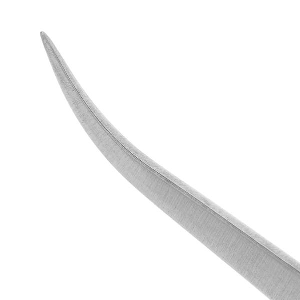 Пинцет хирургический Nopa Instruments, изогнутый, для удаления осколков, гладкие зубчики, с фиксатором, L=125 мм, сталь, 1 шт - фото 2